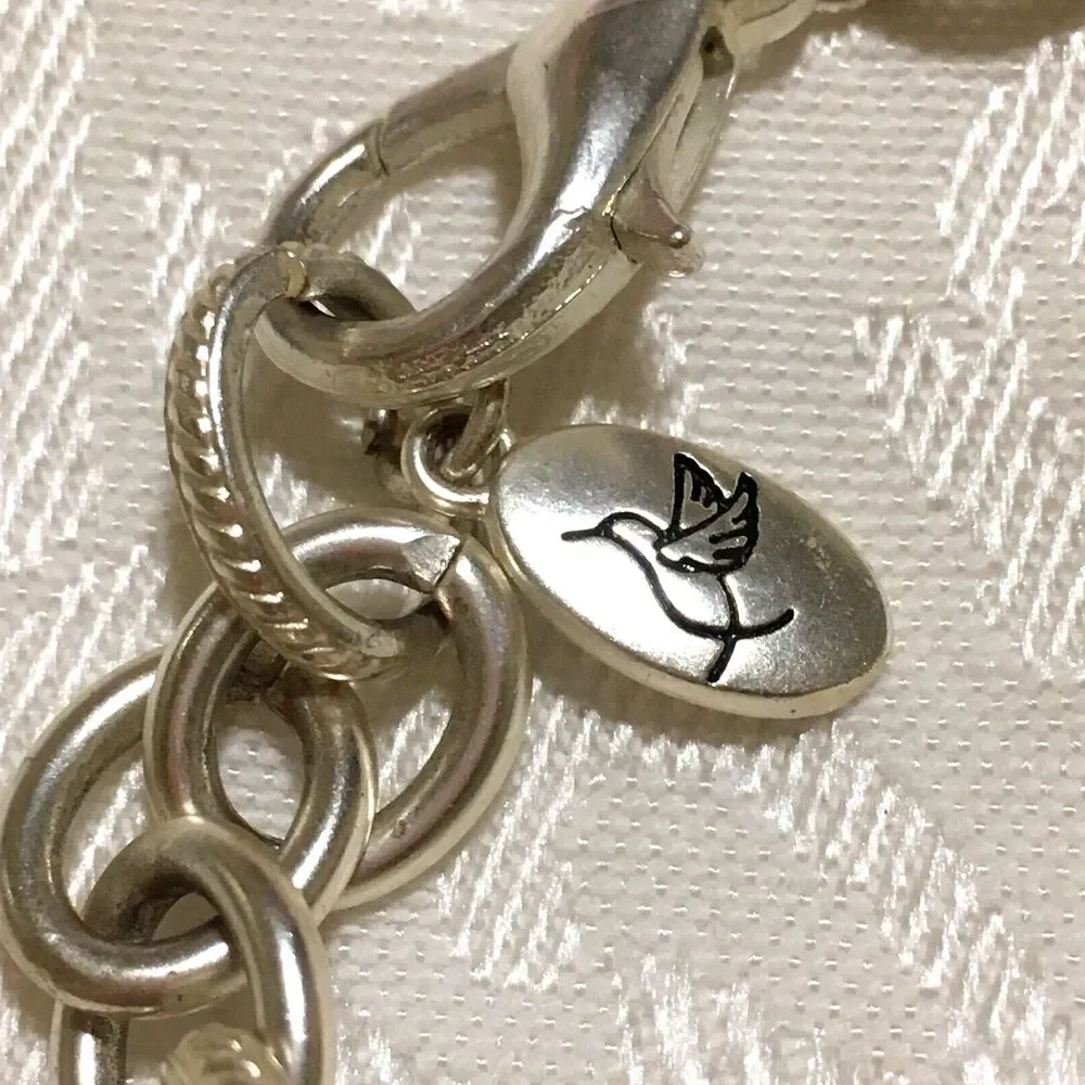 Soft Silver tone Dainty Metal Chain Bracelet